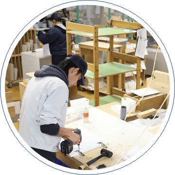 機能や仕様を含む収納家具を設計開発